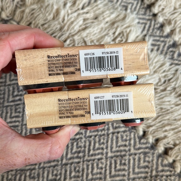 NWT Baby Shower Wood Stamps &Ink Pads | Blue | Black | Scrapbook | Invitations - Picture 9 of 9